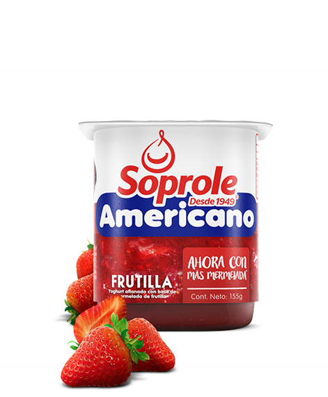 Yoghurt Americano Frutilla 155 gr